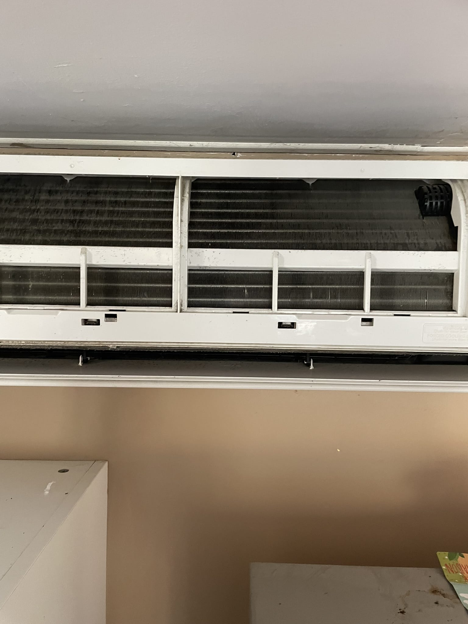 Cassette de clim ouverte - split